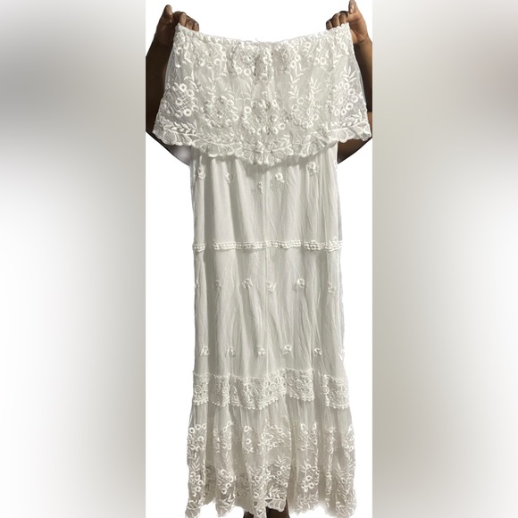 OFF SHOULDER A LINE DRESS/MAXI DRESS - Picture 4 of 4